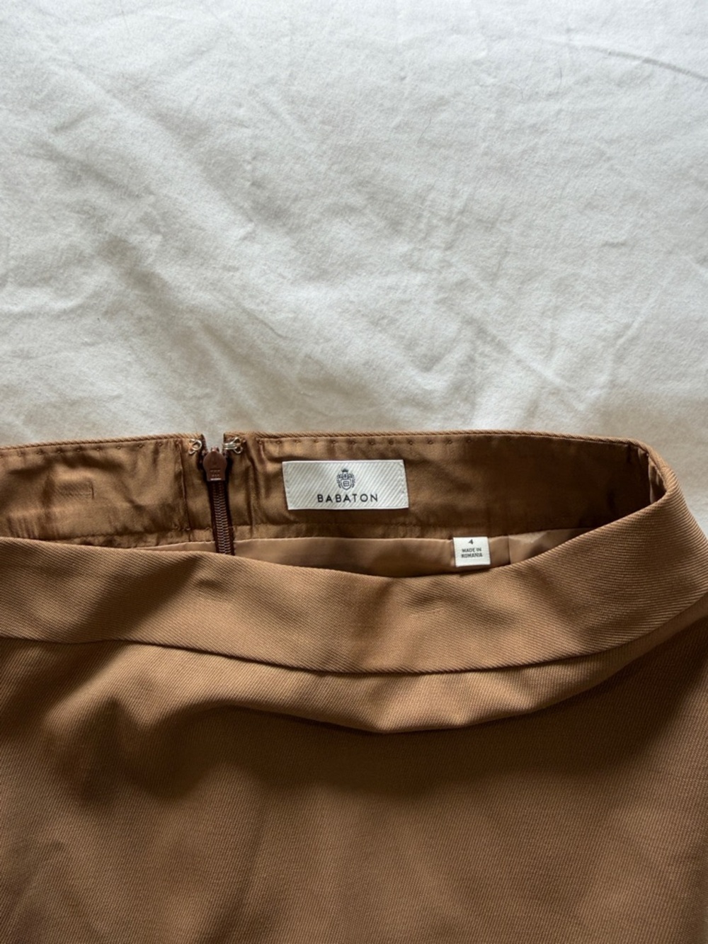 Babaton Mini skirt Camel Brown